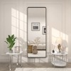 Apmir 22 in. W x 65 in. H Rectangular Aluminum Alloy Framed and Tempered Glass Wall Mirror in Matte Black - 3 of 4