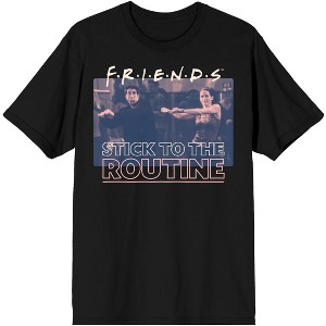 Friends Stick to the Routine Men's Black Graphic Tee - 1 of 1