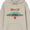 Yellowstone Cowboy Up Long Sleeve Natural Adult Hooded Sweatshirt - 2 of 3