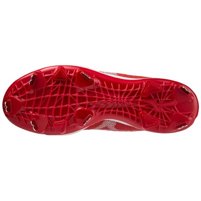 Mizuno Mizuno Dominant 4 Low Men's Metal Baseball Cleat, 10 1/2, Red-White — фото 2