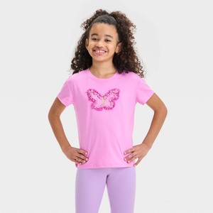 Girls' Short Sleeve Graphic T-Shirt - Cat & Jack™ - 1 of 4