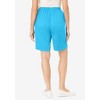 Woman Within Plus Size 7-Day Elastic-Waist Cotton Denim Short - 3 of 4