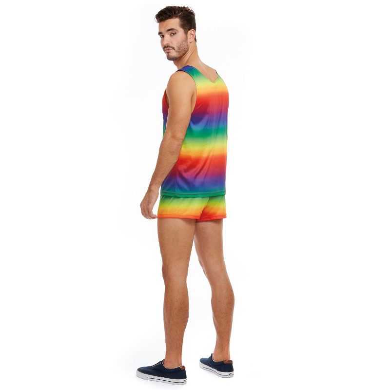 Dreamgirl Festive Rainbow Men's Outfit, 2 of 3