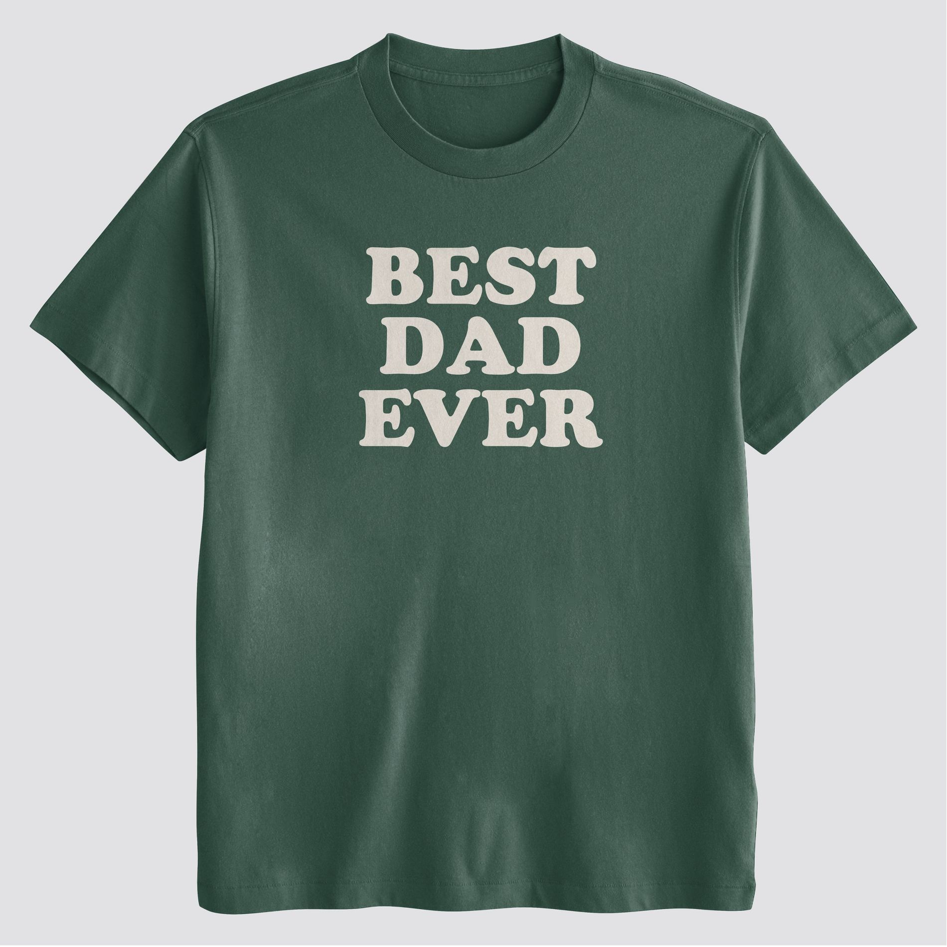 Men's Best Dad Ever Short Sleeve Graphic T-Shirt - Green