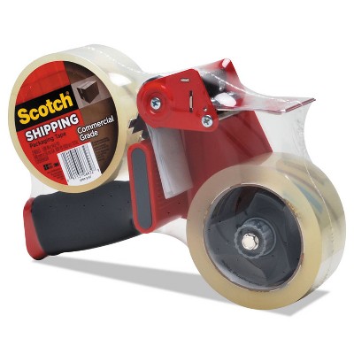 Scotch Packaging Tape Dispenser with 2 Rolls of Tape 1.88" x 54.6yds 37502ST