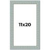 PosterPalooza | Refined Blue Picture Frame - UV Acrylic, Foam Board Backing, Hanging Hardware - 2 of 4