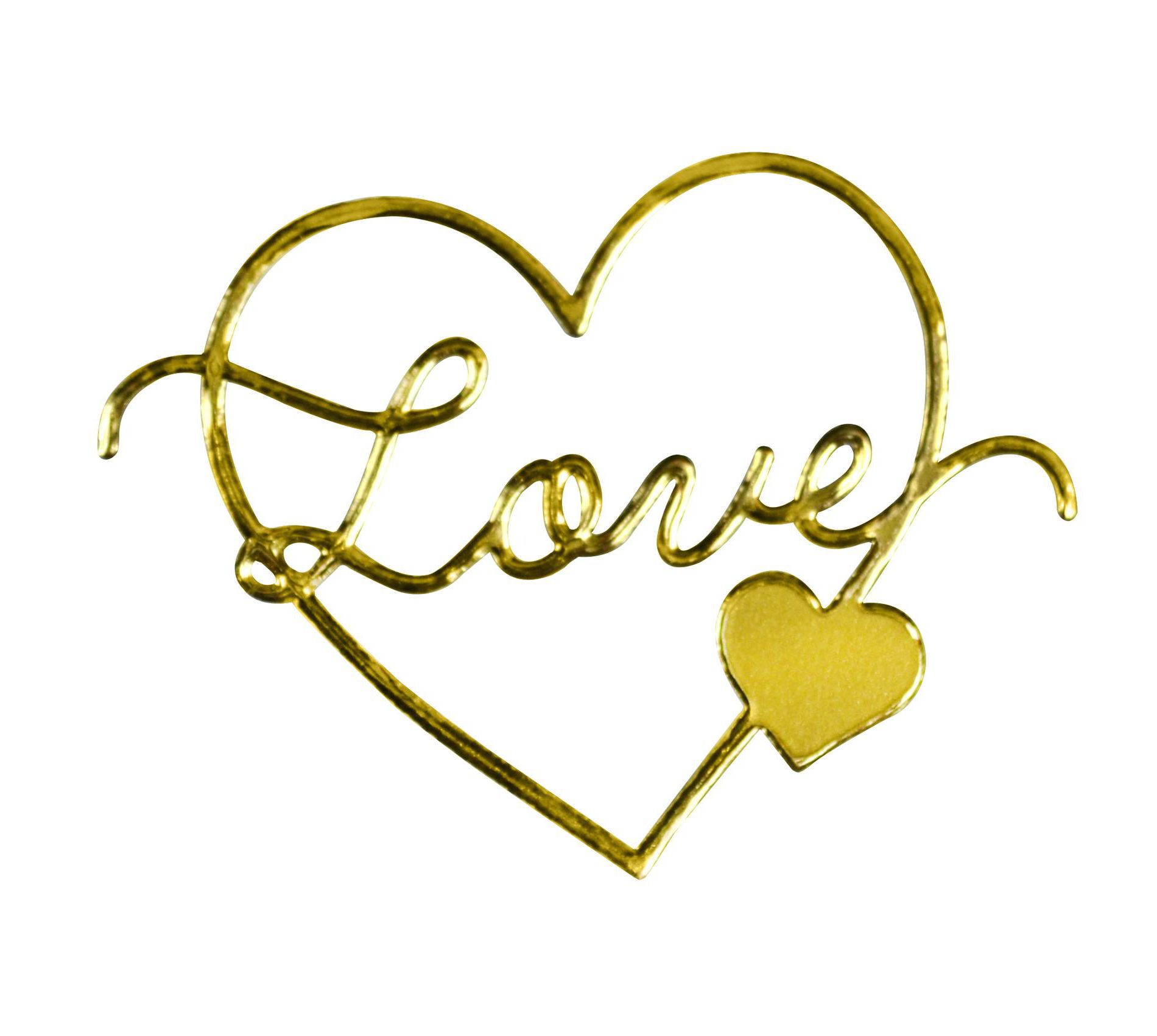 27ct Delicate Touch "Love" Seal Gold: Great Papers! Valentine's Day Card Seals, Embossed Stickers, Wedding Announcements