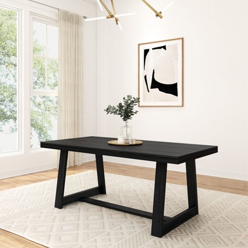 Plank+Beam 72" Dining Table for 6, Classic Farmhouse Style Solid Wood Kitchen Table - image 1 of 4