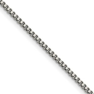 Black Bow Jewelry 2mm Stainless Steel Box Chain Necklace - 1 of 4