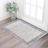 2' X 3' Blue and Beige Floral Area Rug - 2 of 4