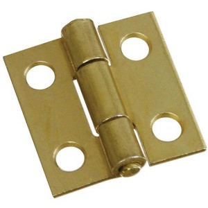 National Hardware 1 in. L Brass-Plated Gold Door Hinge 1 pk - 1 of 1