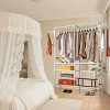 Aghana Digitals Heavy Duty Multi-functional Clothing Rack with Double Hanging Rods, 4-Tier Shelves - 3 of 4