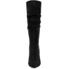 Allegra K Women's Pointed Toe Slouched Stiletto Heels Knee High Boots - 2 of 3