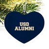 University of San Diego Alumni Heart Love Wood Christmas Tree Holiday Ornament - 2 of 3