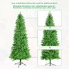Artificial Christmas Tree - Realistic Green PVC Holiday Tree with Metal Stand for Small Spaces and Easy Assembly - 3 of 4