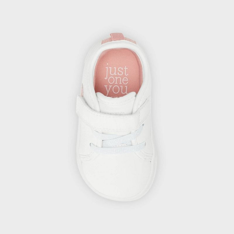Carter's Just One You®️ Baby Girls' Emily First Walk Sneakers - White, 3 of 5