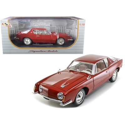 1963 Studebaker Avanti Maroon Red Metallic 1/18 Diecast Model Car by Signature Models