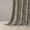 Kumasinova 2PCS Paisley Jacquard Faux Silk Curtain Panel,Window Curtains with Light Filtering,Rod Pocket/Back Tab,OEKO-TEX Certified - 4 of 4