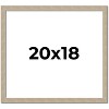 PosterPalooza | 20x18 Thin Barnwood Picture Frame, UV Acrylic, 2 Finishes - Grey and Black - 2 of 4