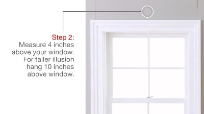 Matte Silver Adjustable Curtain Rod with Ribbed Finials