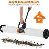 Magnetic Sweeper Rolling, 24" Industrial 33LBS Capacity w/Adjustable Handle & 7" Wheels for Nails Debris (White) - 4 of 4