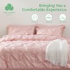 Cozy Comfort by Bedsure | Solid Diamond Pintuck 7pcs 80gsm Queen Size Beige Bedding Set Comforter Set - 2 of 4