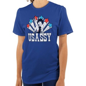 Betty Boop Retro Cartoon US Sassy Womens Graphic T Shirt Tees Brisco Brands - 1 of 3