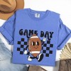 Simply Sage Market Women's Football Game Day Checkered Short Sleeve Garment Dyed Tee - 3 of 4