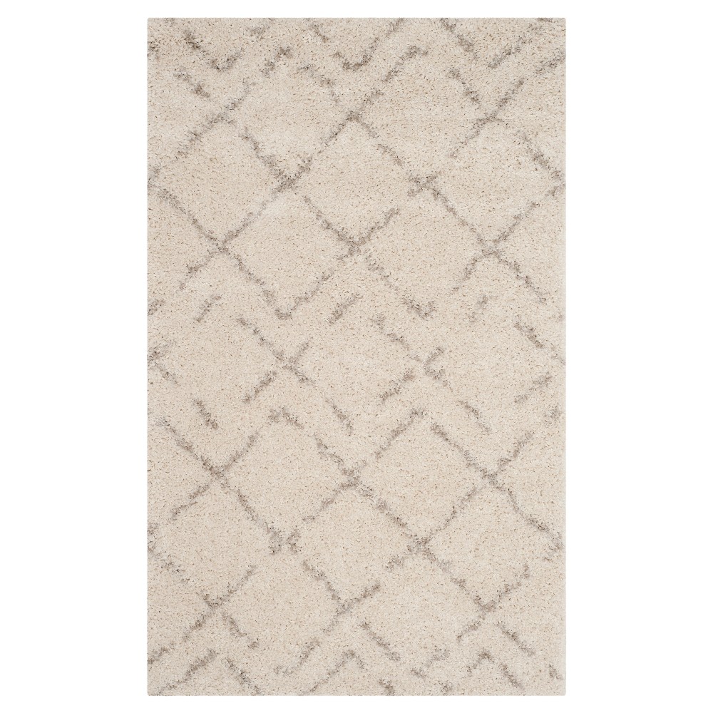 3'x5' Talia Crosshatch Area Rug Ivory/Beige - Safavieh