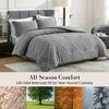 Amelie Home Soft Jacquard Comforter Set, Cozy All Season Bedding with Elegant Windowpane Texture - 3 of 4