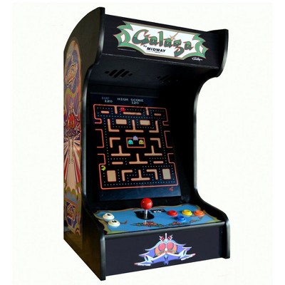 Doc and Pies Arcade Factory Galaga LCD Screen Tabletop Machine with 412 Retro Games including Super Cobra, Galaga, Centipede, and More, Black