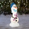 Gemmy Lighted Blow Mold Outdoor Decor Olaf Disney, White - 2 of 2