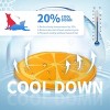 Chill Out - Dog Cooling Mat - Orange Cooling Mat for Summer - 3 of 4