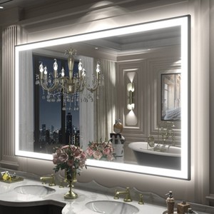 Apmir Super Bright Front & Back LED Lighted Anti-Fog Aluminum Alloy Framed Tempered Glass Bathroom/Vanity Mirror with ETL & 3-Year Warranty - 1 of 4