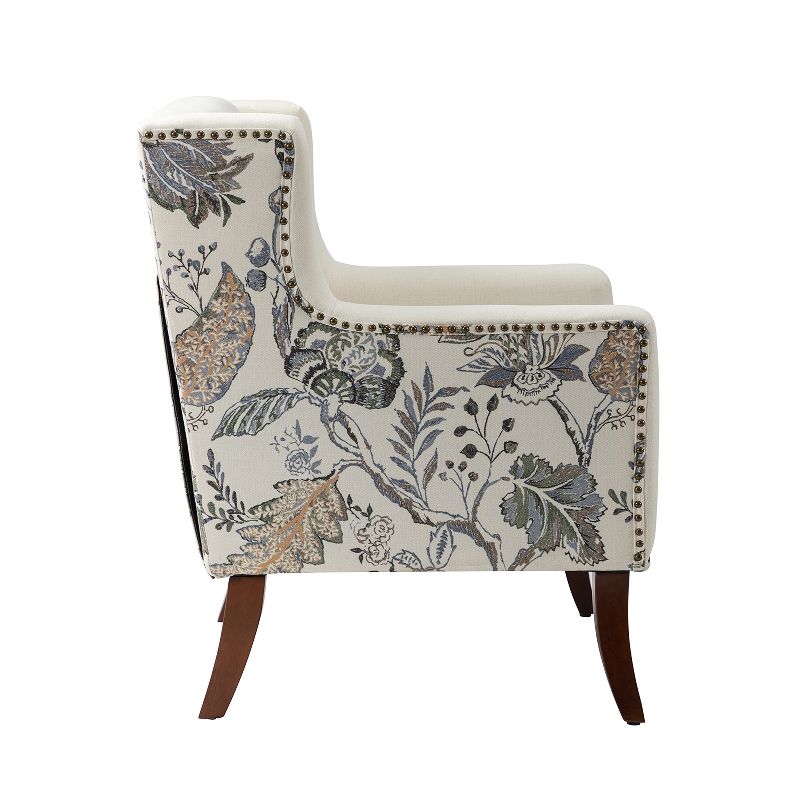 Detlev farmhouse-special  Wooden Upholstered Armchair with Square Arms and Spring | ARTFUL LIVING DESIGN, 3 of 11