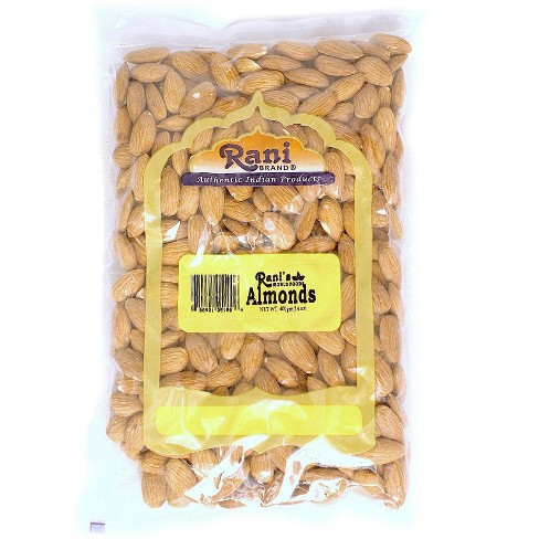 Rani Brand Authentic Indian Foods - Almonds, Raw Whole With Skin : Target