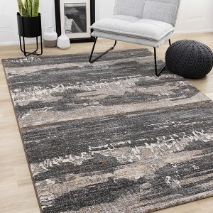 Rug Branch Contemporary Distressed, Organic Grey Indoor Area Rug - 1 of 4