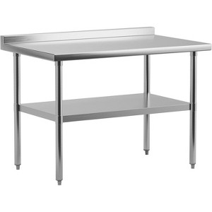 Stainless Steel Table for Prep & Work with Undershelf, Heavy Duty Commercial Kitchen Prep Table for Restaurant, Home and Hotel - 1 of 4