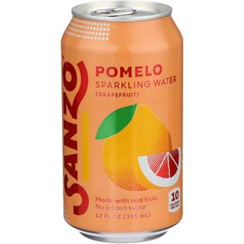 Sanzo Flavored Sparkling Water Grapefruit - Pack of 12 - 12 fl oz