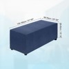 Unique Bargains Polyester Rectangular Stretchy Elastic Stool Cover - 2 of 4