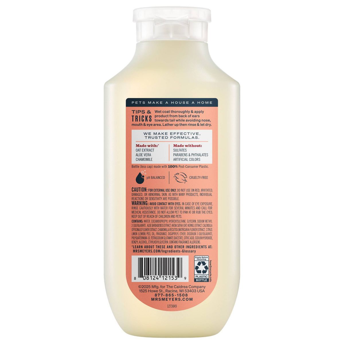 Mrs. Meyer's Clean Day 3-in-1 Fruit Scented Dog Shampoo - 14 fl oz - thumbnail 3
