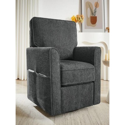 33.1"360° Swivel Chair Accent Barrel Armchair Swivel Sofa Chair