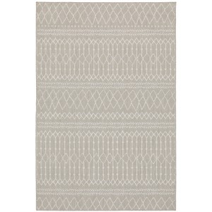 Oriental Weavers Portofino 670H4 Grey/ Ivory Indoor/Outdoor Area Rug - 5'3" x 7'3" - 1 of 4