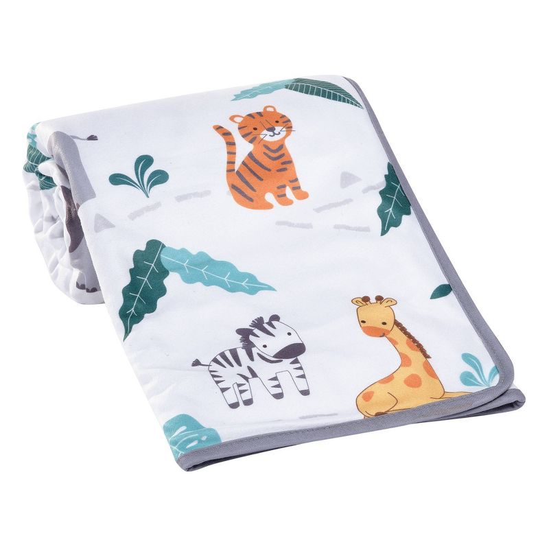 Bedtime Originals Mighty Jungle Animals Baby Blanket, 3 of 5
