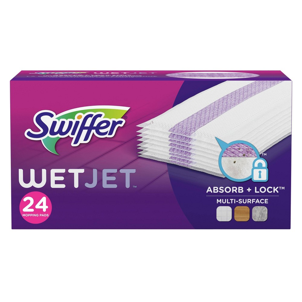 Swiffer WetJet Multi Surface Mopping Pad Refill, 24 ct