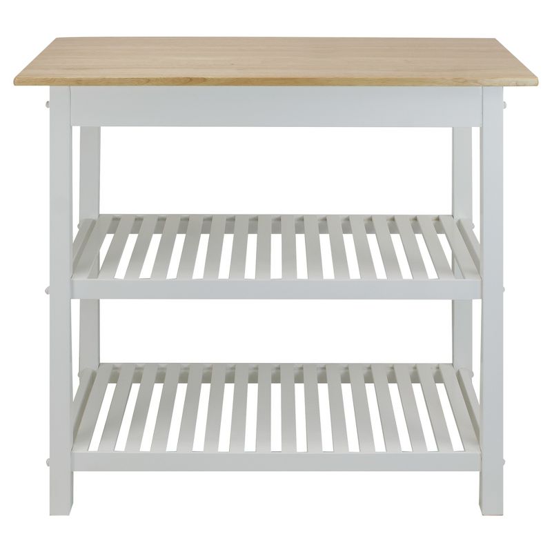 Kitchen Island with Two Shelves - Flora Home, 5 of 8