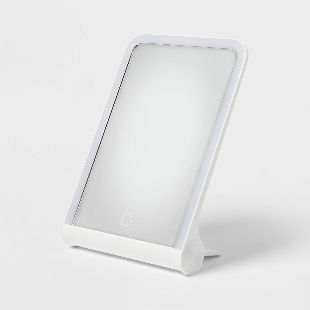 LED Mirror - Room Essentials&#8482;: Rectangular Vanity Mirror with Lights, 1X Magnification, Spot Clean, Lithium Ion Battery Included