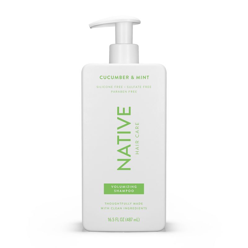 Native Vegan Cucumber &#38; Mint Natural Volume Shampoo, Clean, Sulfate, Paraben and Silicone Free - 16.5 fl oz, 3 of 11