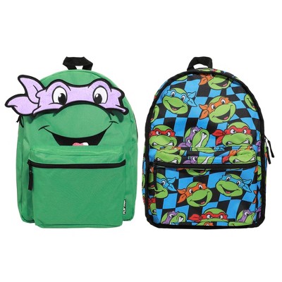 TMNT Ninja Turtles Interchangeable Characters Adult 16.5" Reversible Backpack