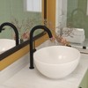 ONWITH 16x13 Inch White Ceramic Oval Vessel Bathroom Sink - 3 of 4